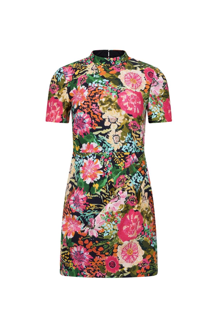Draped Min Dress in Aster Fuchsia