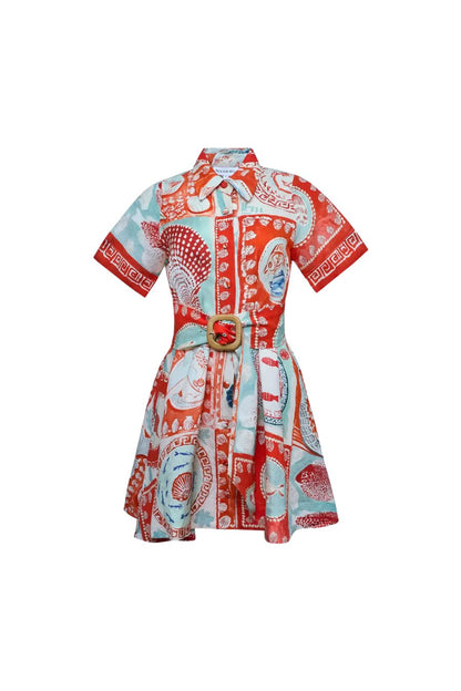 Liza Dress in Lost At Sea