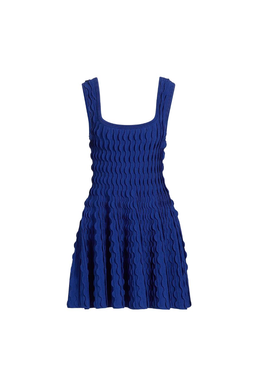 Vanna Scalloped Mini Dress in Blueberry