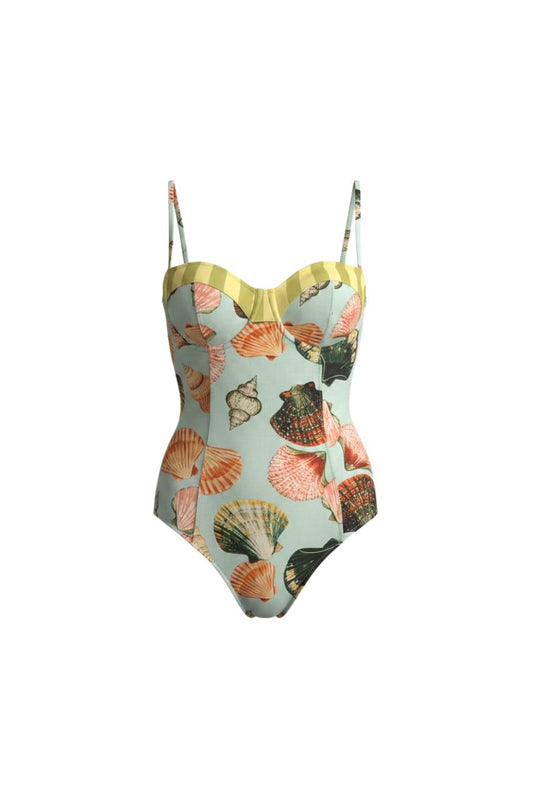 Nevis One Piece in Somers Shell Mint
