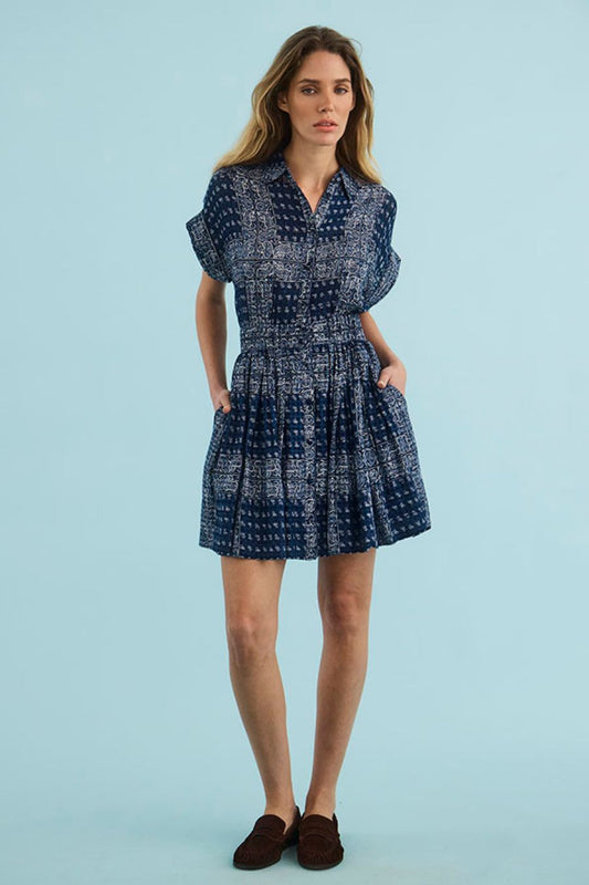 Howard Dress in Inkwell Paisley