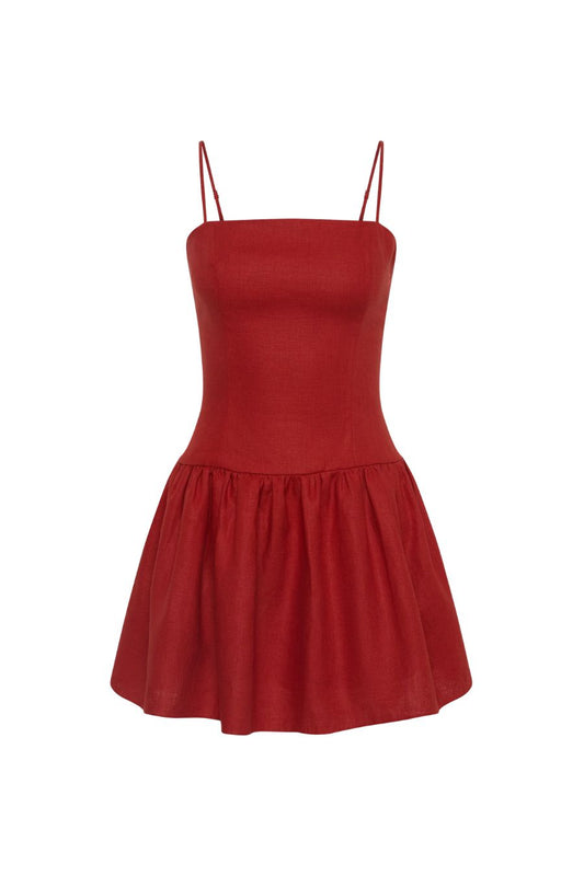 Uma Mini Dress in Chilli