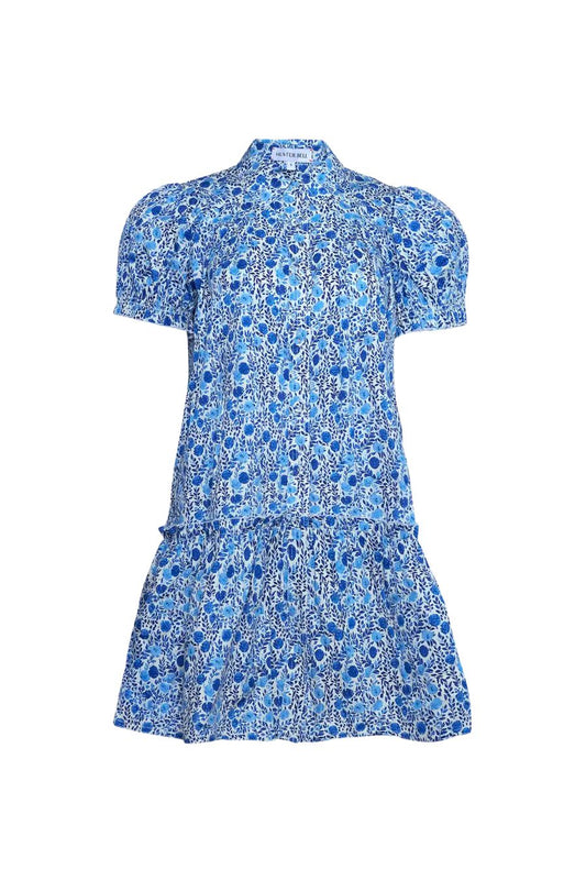 Drifter Mini Dress in Bermuda Blooms