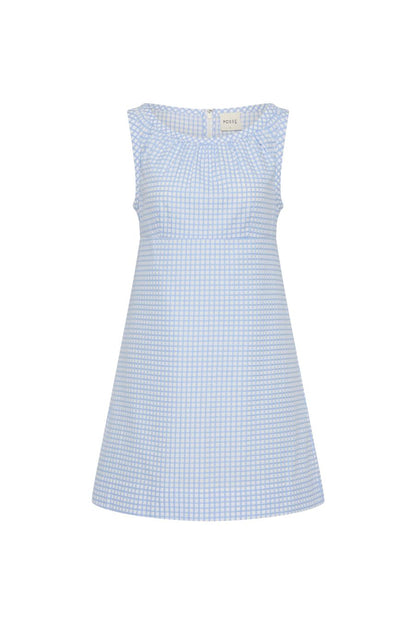 Lila Dress in Blue Gingham