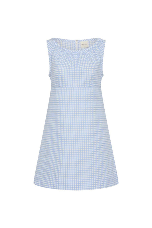 Lila Dress in Blue Gingham