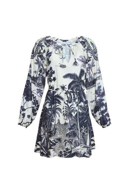 Lisette Dress in Bermuda Toile