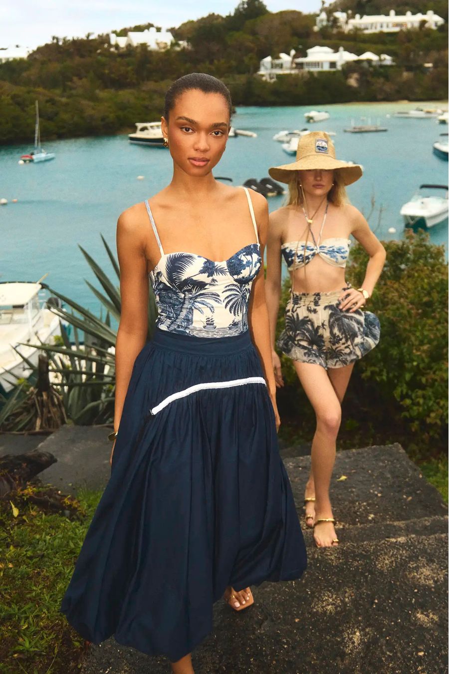Nevis One Piece in Bermuda Toile