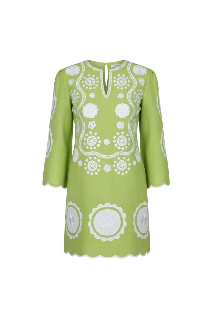 Alice Mini Dress in Lime