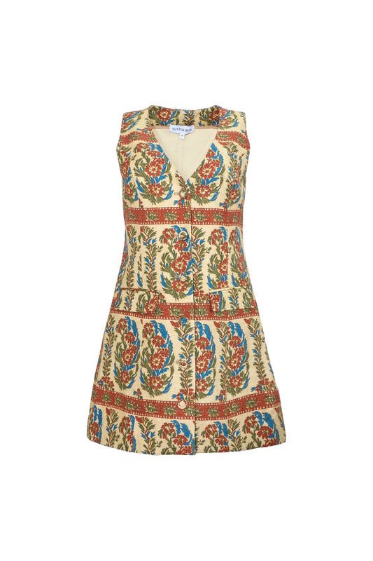 Suni Dress in Amber Glen Cream