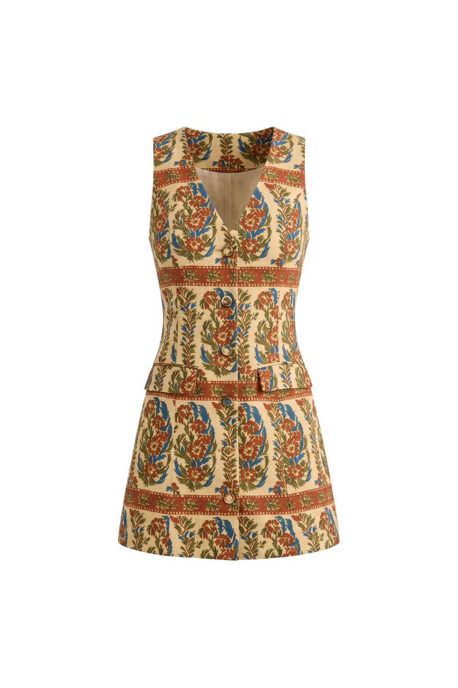 Suni Dress in Amber Glen Cream