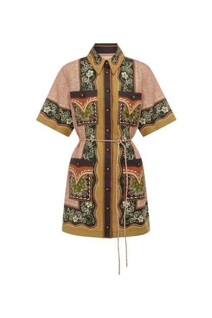 Darcey Mini Dress in Multi