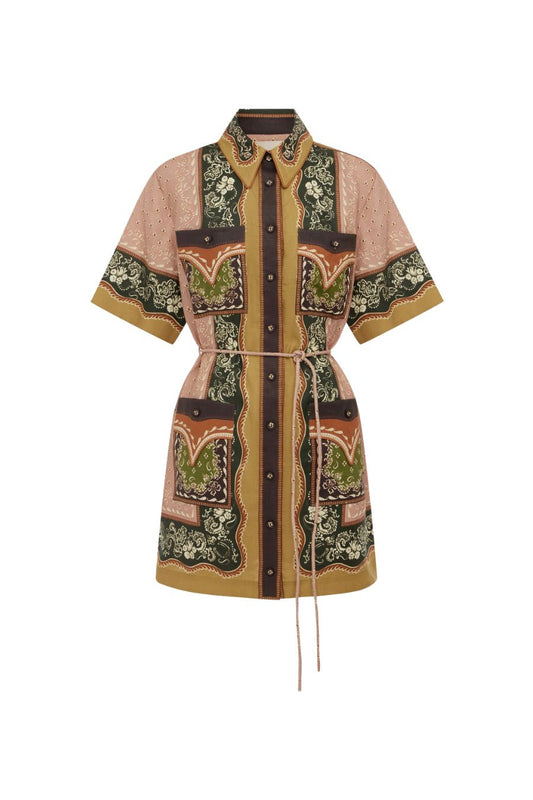 Darcey Mini Dress in Multi
