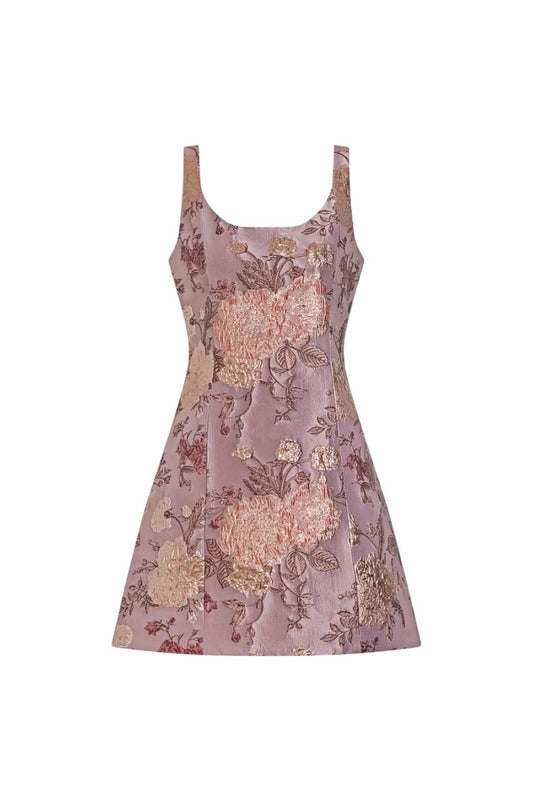 Cecily Dress in Rosewater Multi