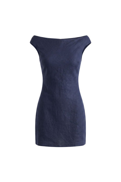 Ilride Mini Dress in Navy