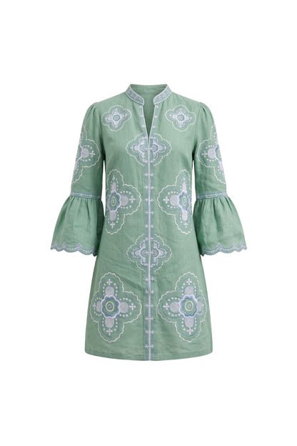 Willow Mini Dress in Sage