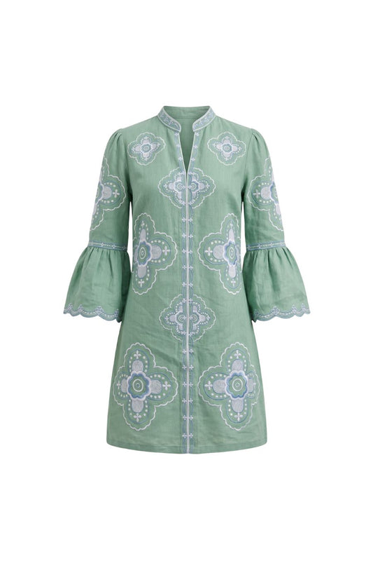 Willow Mini Dress in Sage