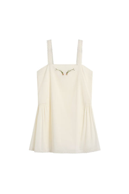 Valley Mini Dress in Cream