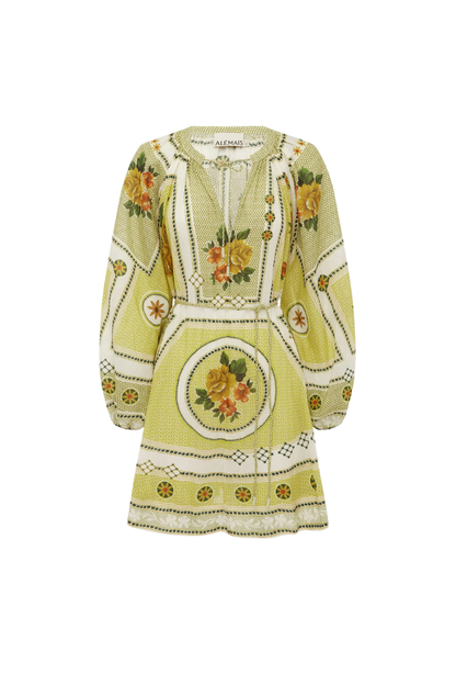 Dixie Mini Dress in Citrus