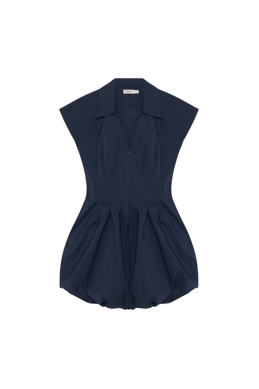Lirinne Cotton Bubble Mini Dress in Midnight