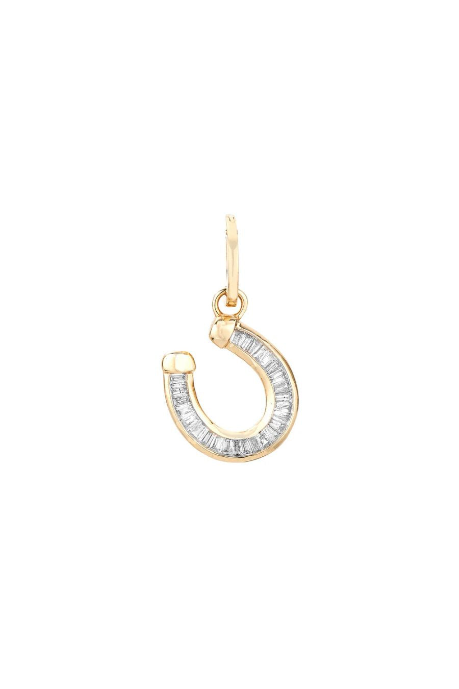 Baguette Horseshoe Hinged Charm