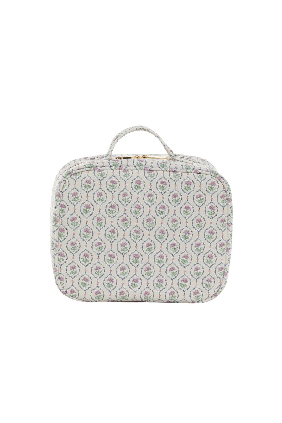 Luxe Trvl2 Cosmetic Case in Antibes with Navy Pinstripe Liner