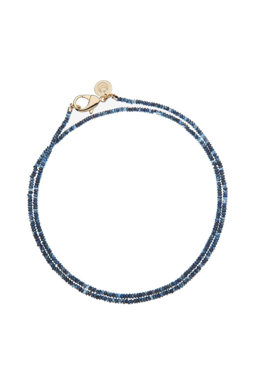 Double Wrap Kyanite Beaded Necklace