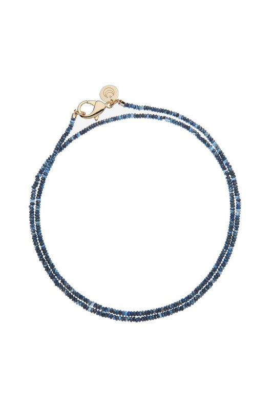 Double Wrap Kyanite Beaded Necklace