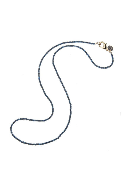 Double Wrap Kyanite Beaded Necklace