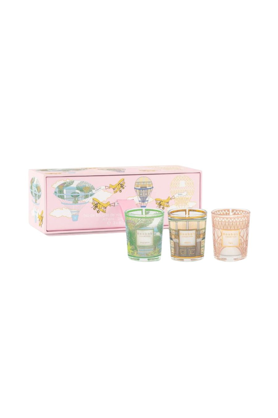 Trio Travel Candles Singapore-Athens-Paris