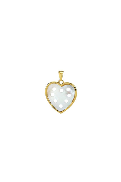 Petite Heart Pendant in Mother of Pearl