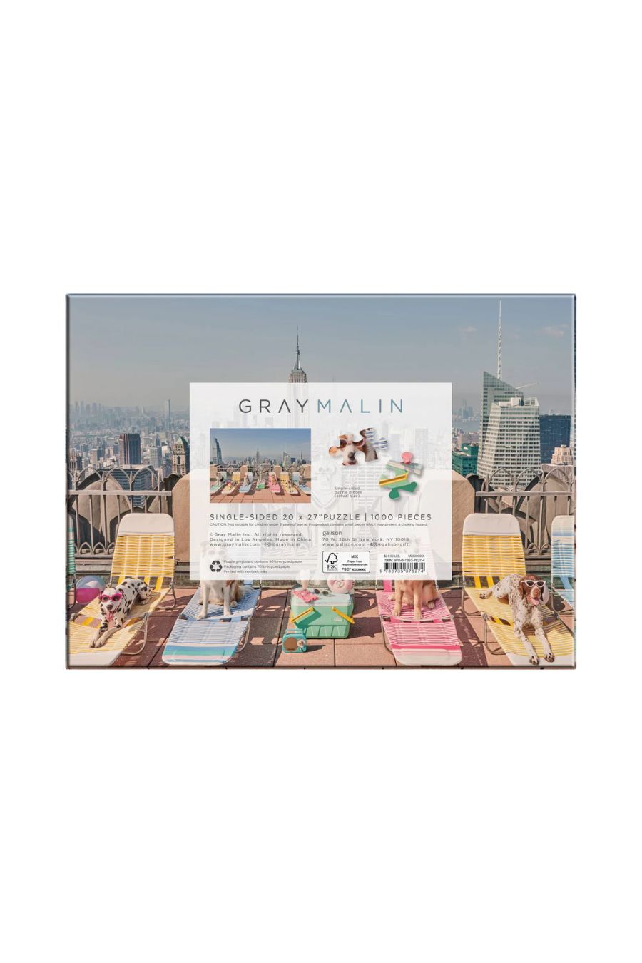 Gray Malin The Dogs of NYC 1000 pc Puzzle
