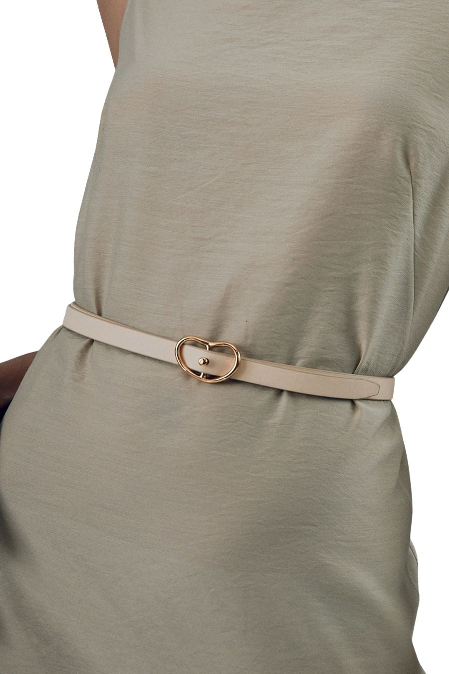 Skinny Georgia Belt in Butter