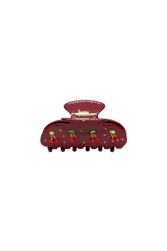 Sweetheart Clip in Bordeaux Cherry Pie