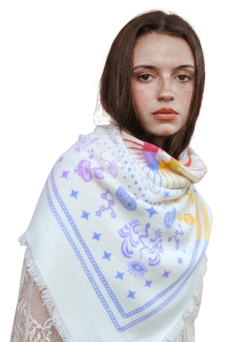 Cosmic Rodeo Rainbow Cashmere Wrap