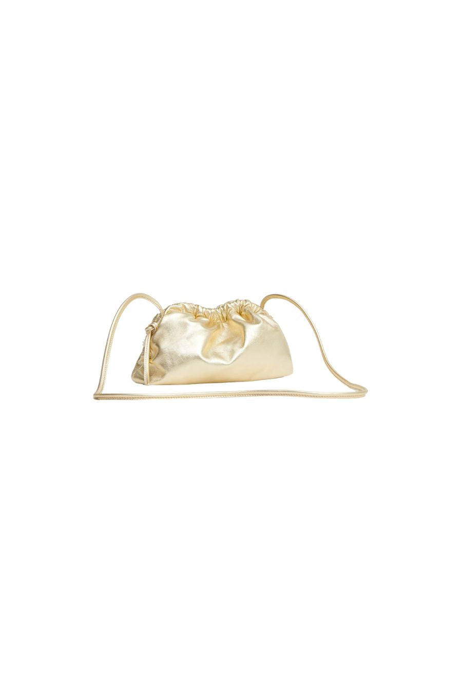 Mini Cloud Clutch in Gold