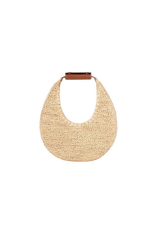 Moon Raffia Bag in Natural