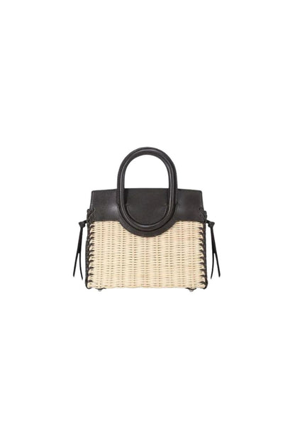 Maude Mini Wicker Carryall in Espresso
