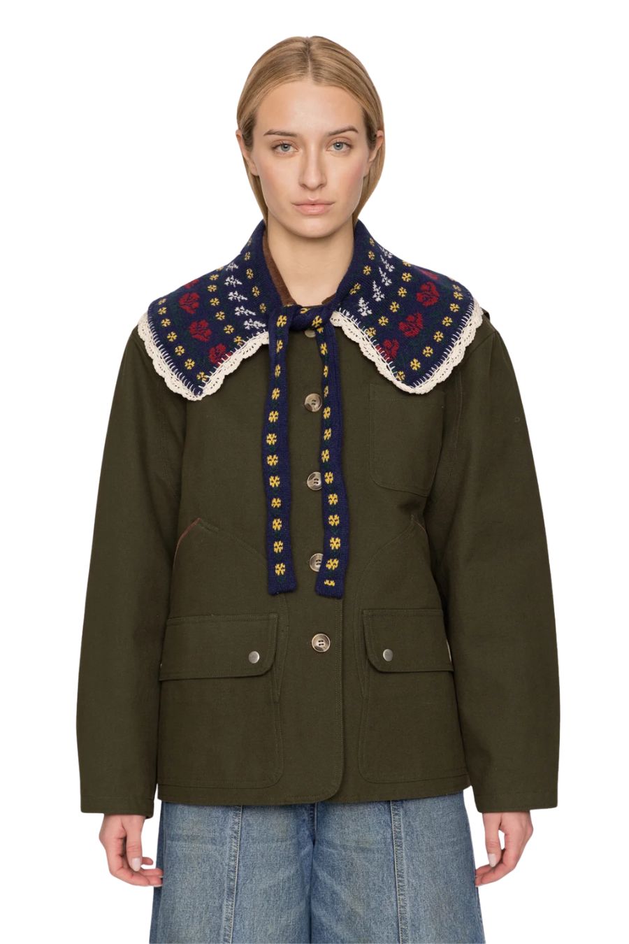 Preston Collar in Navy