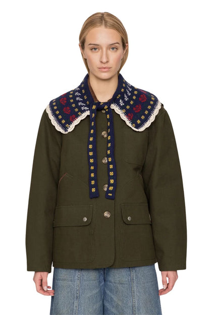 Preston Collar in Navy