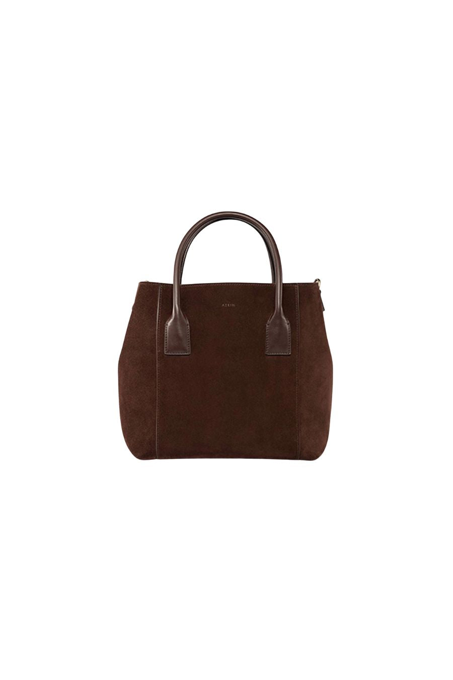 Suede Nano Weekender Bag in Chocolate