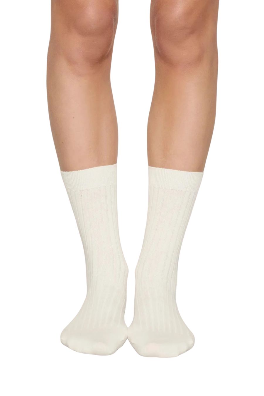 Essential Rib Sock in Ivory by Eberjey