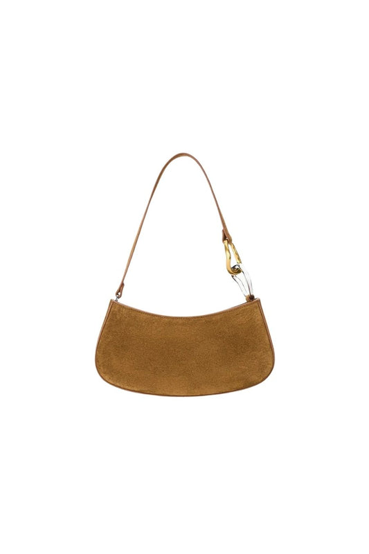 Staud Ollie Bag in Cigar, structured handbag