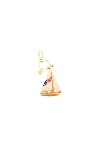 Americana Sailboat Bag Charm + Keychain