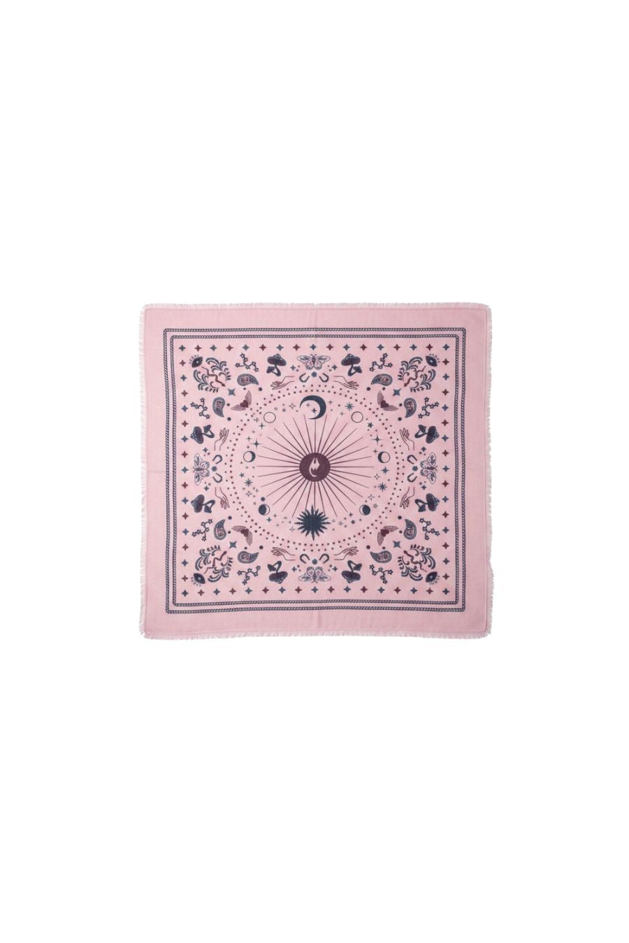 Cosmic Rodeo Pink/Navy Cashmere Wrap
