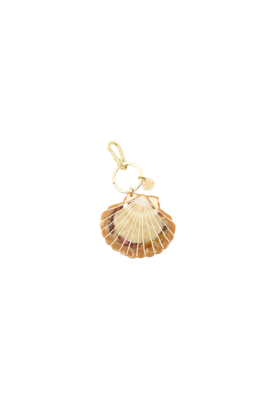Sunset Seashell Bag Charm + Keychain