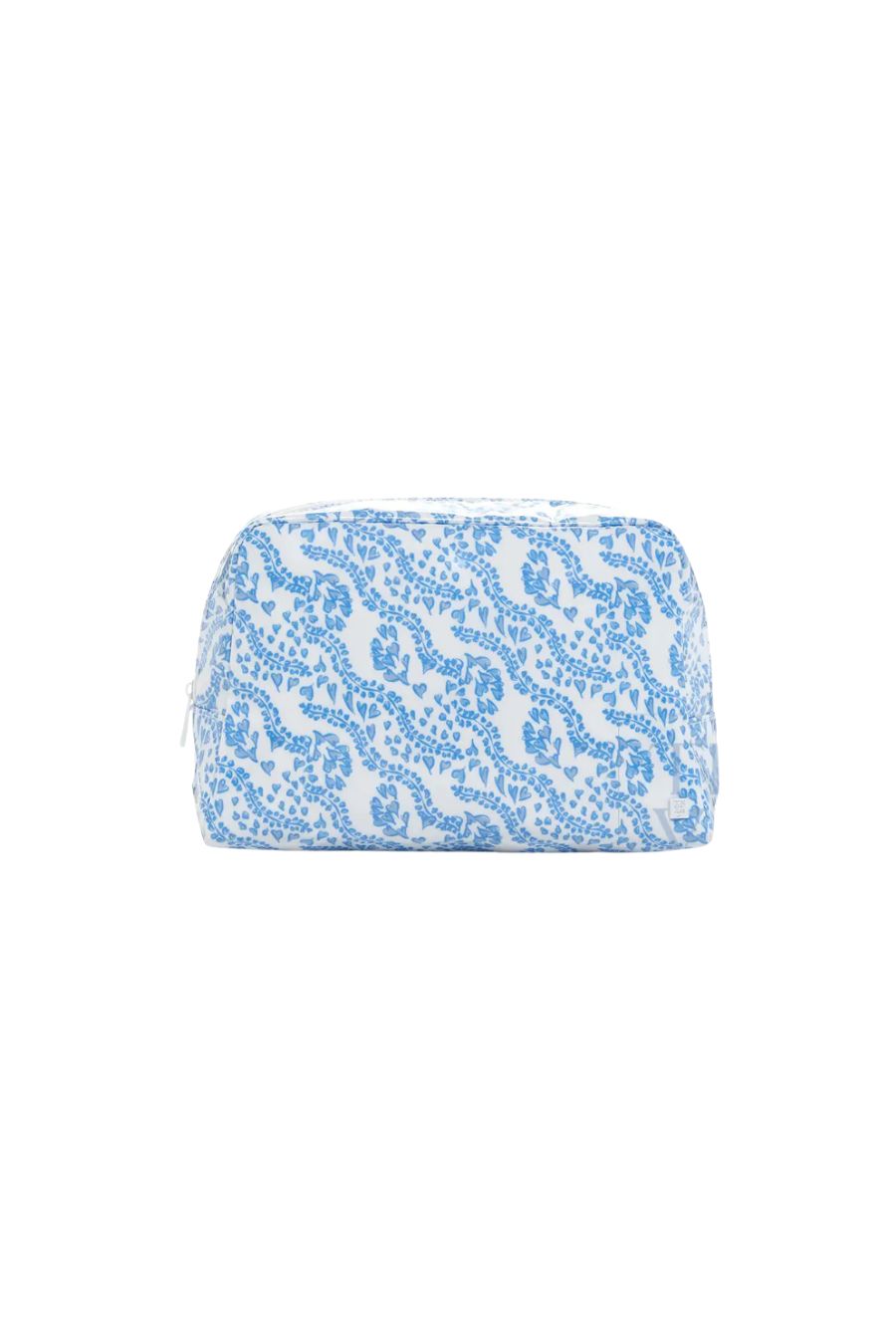 Luxe Gloss Wash Bag Large in All Heart Blue