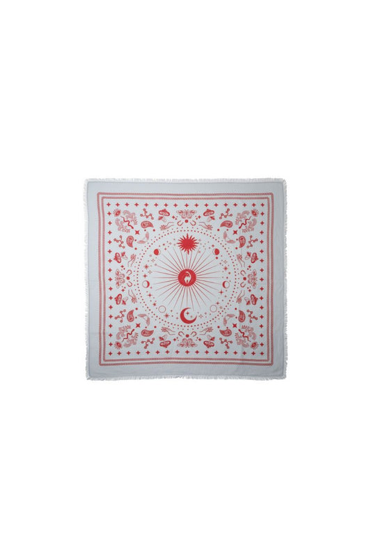 Cosmic Rodeo Azure Cashmere Wrap