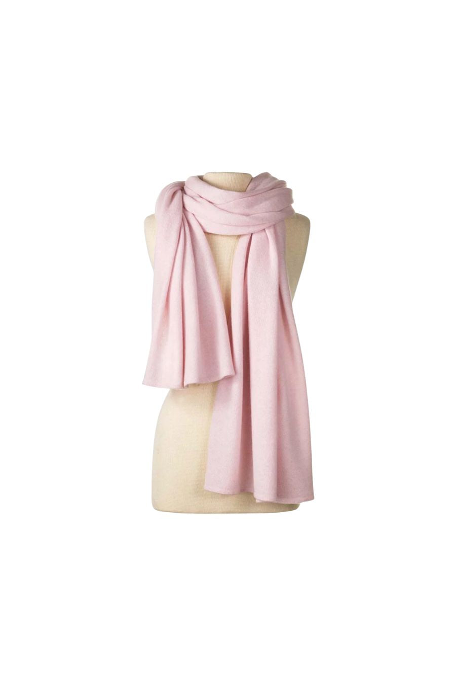 Passport Travel Wrap in Rose Quartz by Alpine Cashmere, alternate view