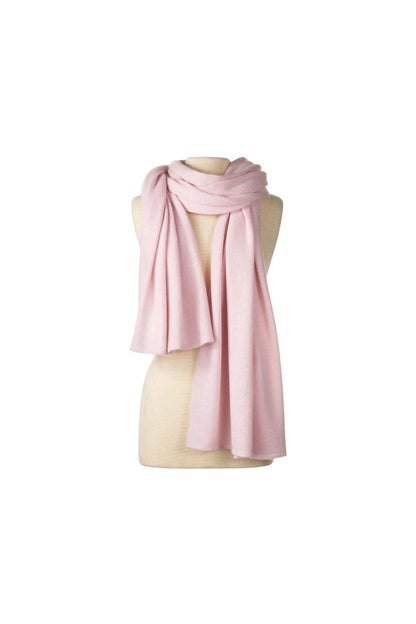Passport Travel Wrap in Rose Quartz by Alpine Cashmere, alternate view