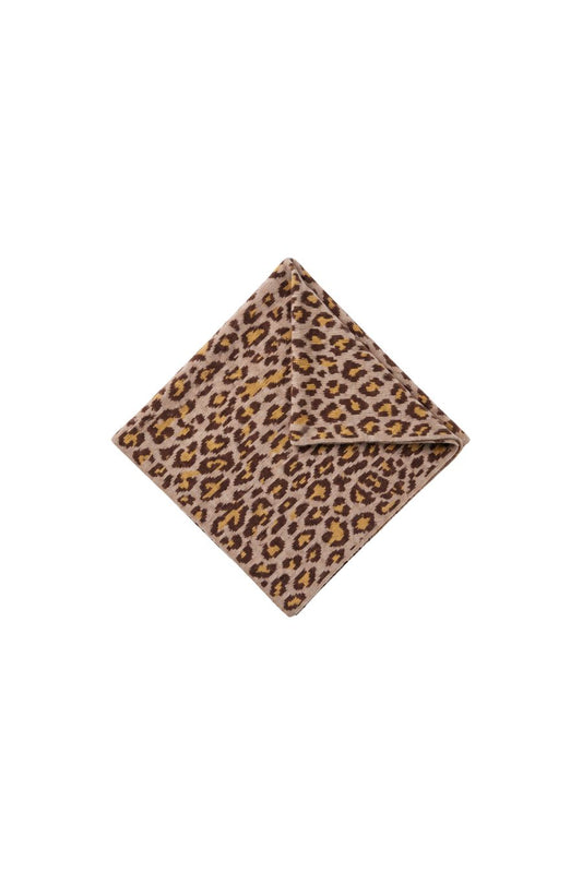 Harper Leopard Scarf in Dune Cinnabar
